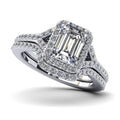Emerald Cut Halo $1199.00