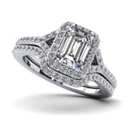Emerald Cut Halo $1199.00
