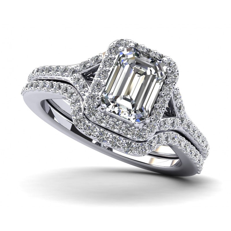 Emerald Cut Halo $1199.00