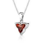 10.50 carat Tri Flower Cut Padparadscha Sapphire Pendant Earring Set in Sterling Silver    Regular Price $275.00