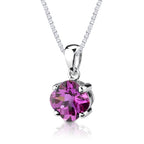 10.25 carat Checkerboard Lily Cut Pink Sapphire Pendant Earring Set in Sterling Silver  Regular Price $300.00