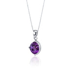 Museum Design 4.00 carats Marquise Cut Sterling Silver Amethyst Pendant Earrings Set Regular Price $240.00