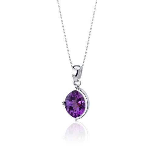 Museum Design 4.00 carats Marquise Cut Sterling Silver Amethyst Pendant Earrings Set Regular Price $240.00