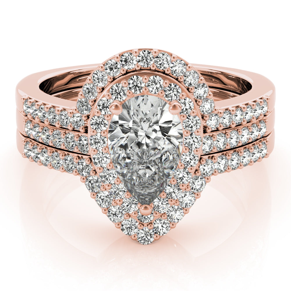 Classic Pear Halo $1549.00