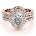 Classic Pear Halo $1549.00