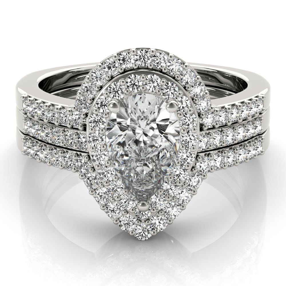 Classic Pear Halo $1549.00