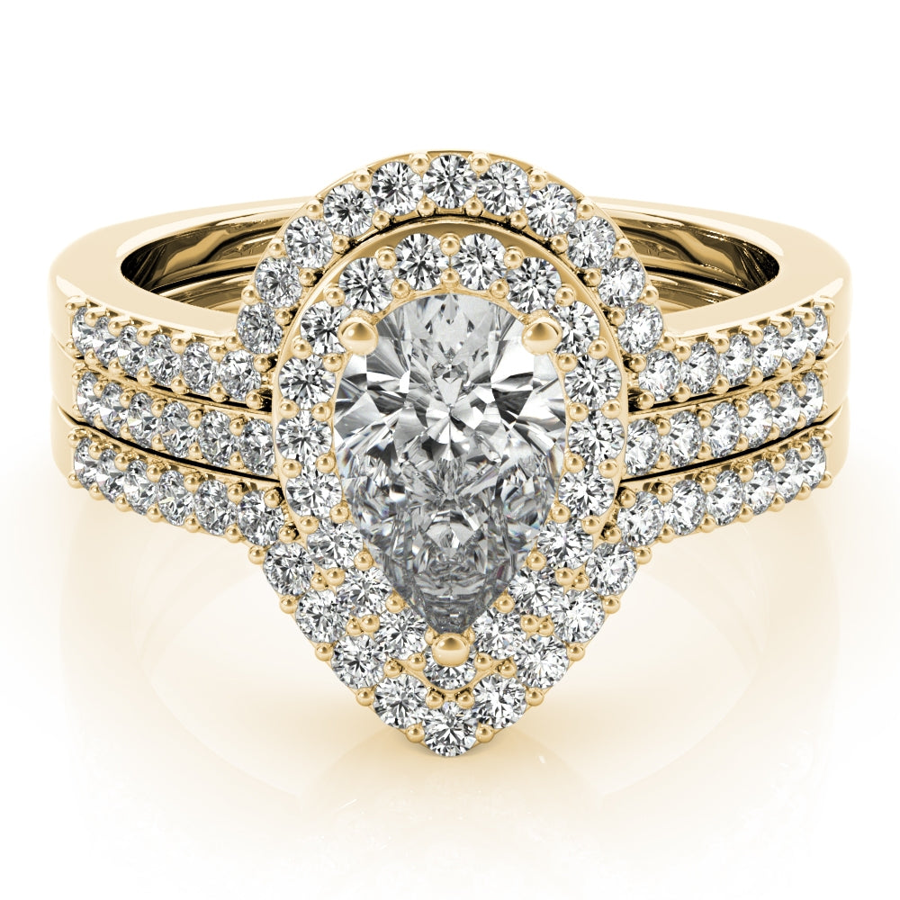 Classic Pear Halo $1549.00