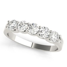5-Stone Shared Prong Diamond Wedding Band 1carat Totql weight $1799.00