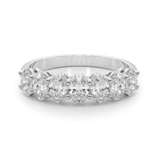 7-Stone Shared Prong Oval Diamond Wedding Band 1carat Totql weight $1499.00